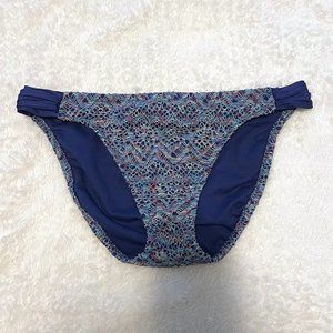 Mossimo Blue and Multi-Colored Bikini Bottoms